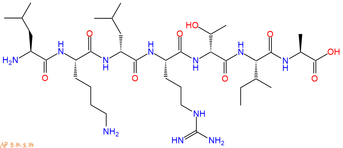 专肽生物产品H2N-Leu-Lys-DLeu-Arg-DThr-Ile-Ala-OH
