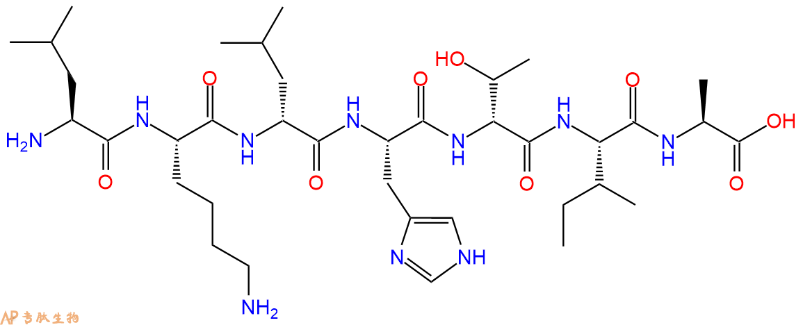 专肽生物产品H2N-Leu-Lys-DLeu-His-DThr-Ile-Ala-OH