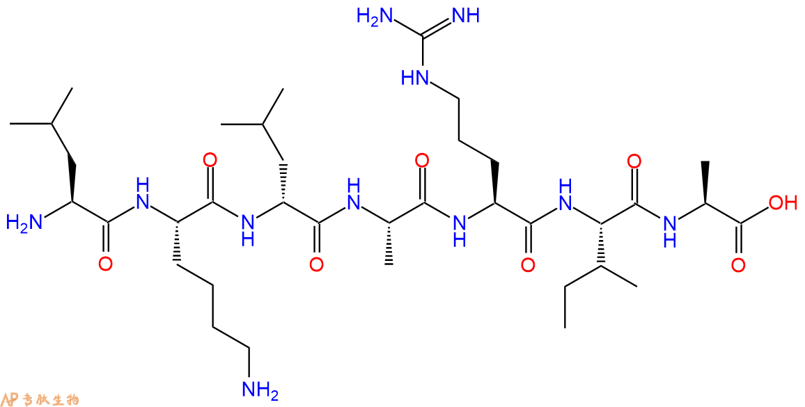 专肽生物产品H2N-Leu-Lys-DLeu-Ala-Arg-Ile-Ala-OH