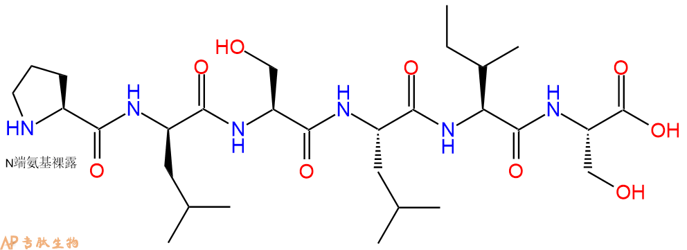 专肽生物产品H2N-Pro-DLeu-Ser-Leu-Ile-Ser-OH