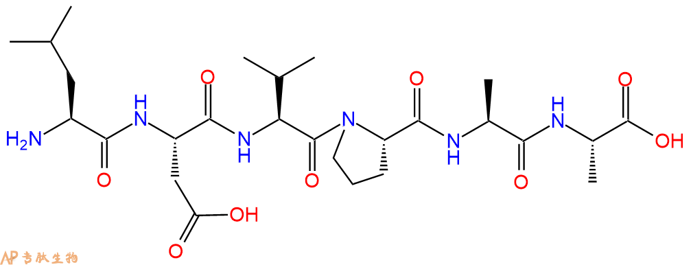 专肽生物产品H2N-Leu-Asp-Val-Pro-Ala-Ala-OH