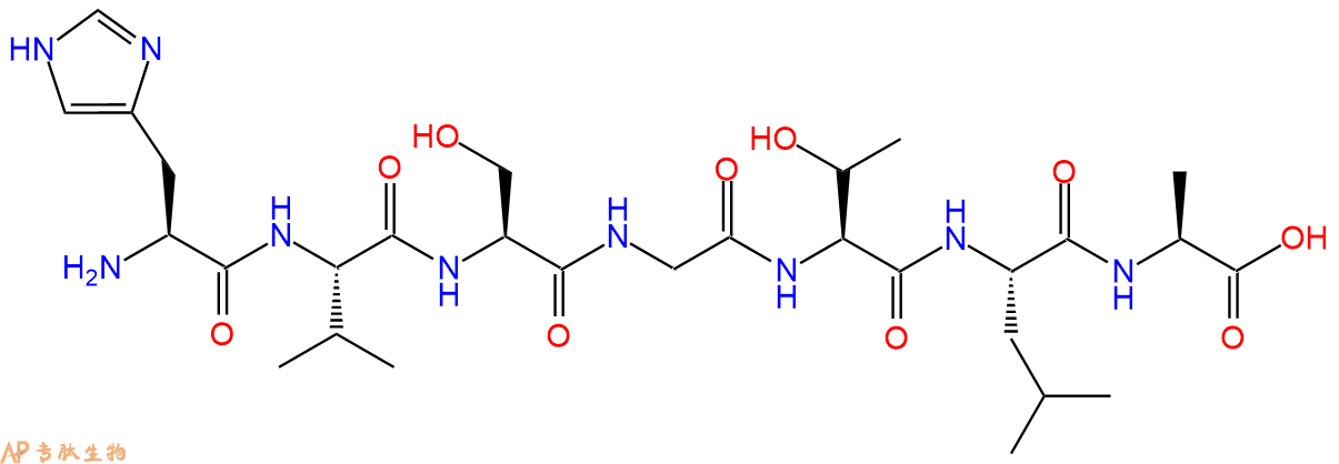 专肽生物产品H2N-His-Val-Ser-Gly-Thr-Leu-Ala-OH