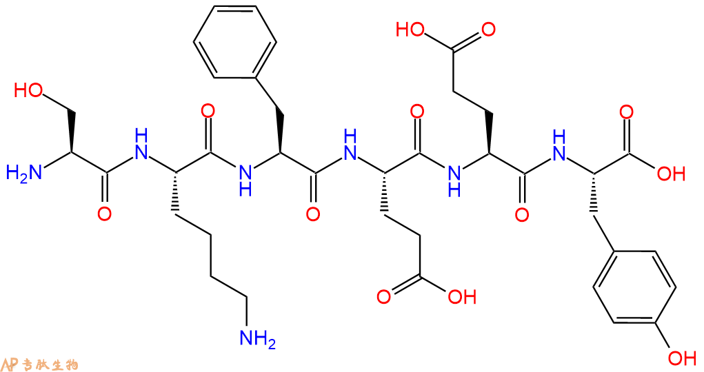 专肽生物产品H2N-Ser-Lys-Phe-Glu-Glu-Tyr-OH
