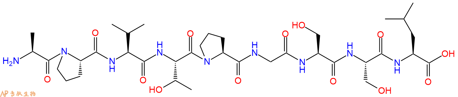 专肽生物产品H2N-Ala-Pro-Val-Thr-Pro-Gly-Ser-Ser-Leu-OH
