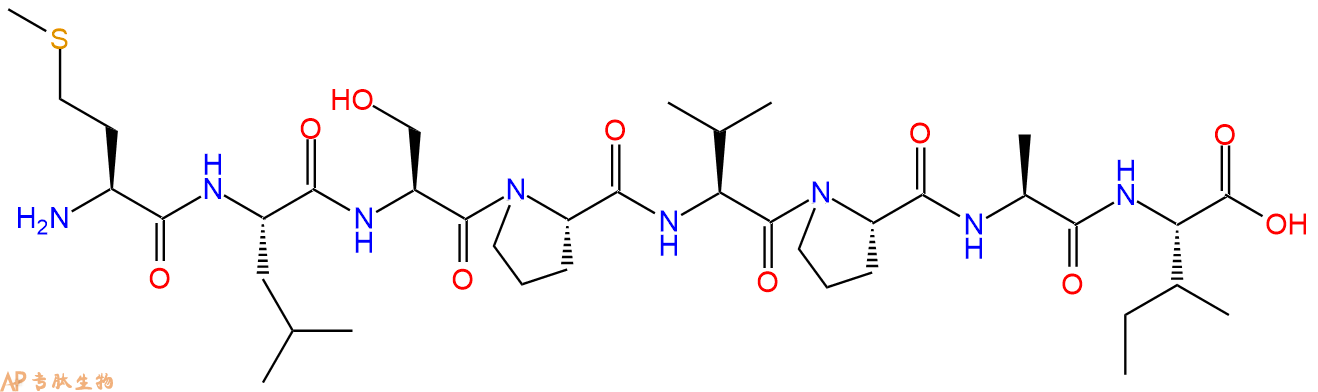 专肽生物产品H2N-Met-Leu-Ser-Pro-Val-Pro-Ala-Ile-OH