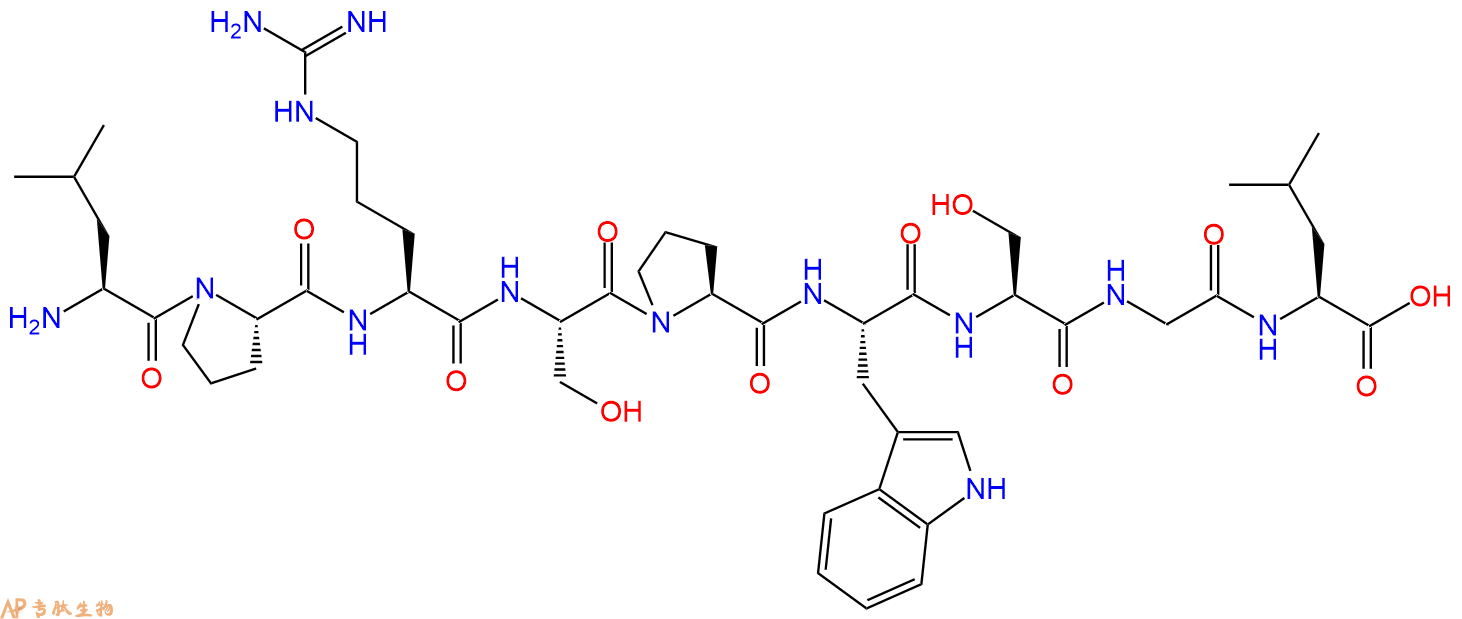 专肽生物产品H2N-Leu-Pro-Arg-Ser-Pro-Trp-Ser-Gly-Leu-OH