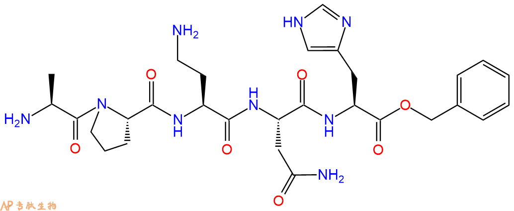 专肽生物产品H2N-Ala-Pro-Dab-Asn-His-OBzl