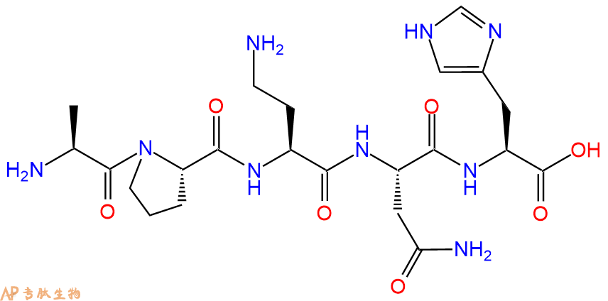 专肽生物产品H2N-Ala-Pro-Dab-Asn-His-OH