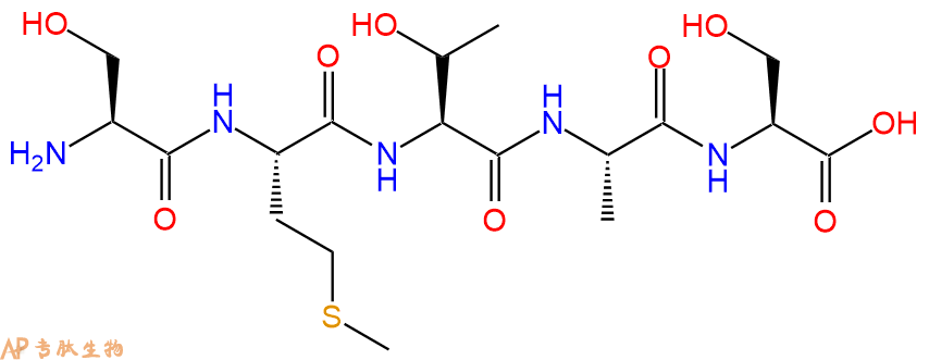 专肽生物产品H2N-Ser-Met-Thr-Ala-Ser-OH