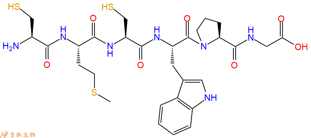 专肽生物产品H2N-Cys-Met-Cys-Trp-Pro-Gly-OH
