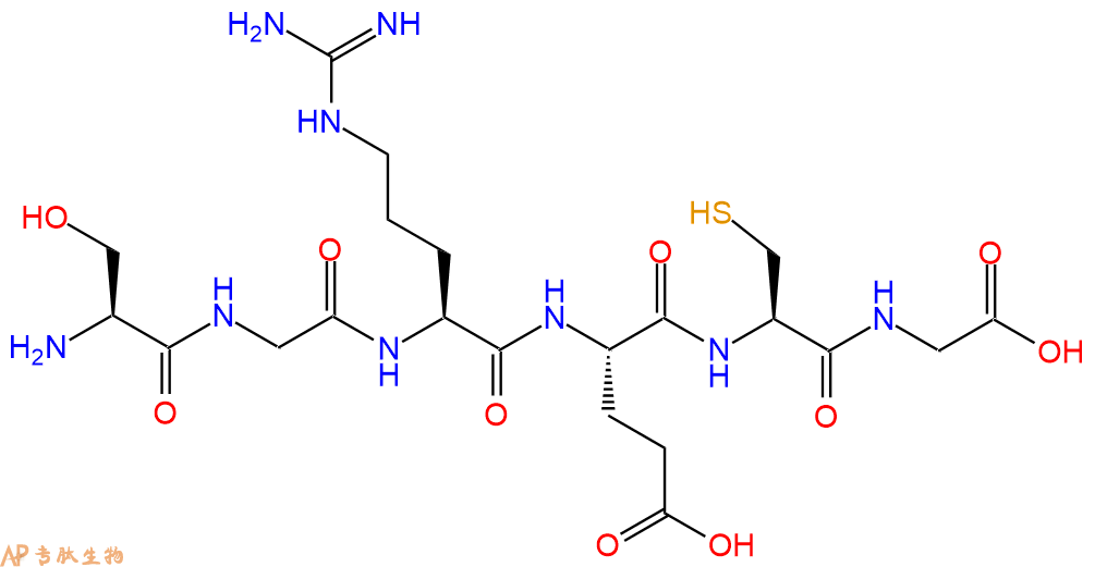 专肽生物产品H2N-Ser-Gly-Arg-Glu-Cys-Gly-OH