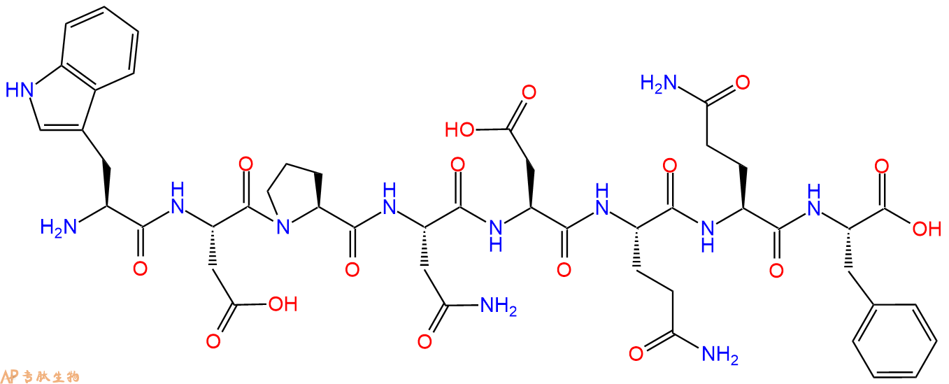 专肽生物产品H2N-Trp-Asp-Pro-Asn-Asp-Gln-Gln-Phe-OH
