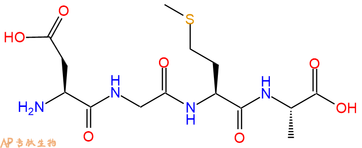 专肽生物产品H2N-Asp-Gly-Met-Ala-OH