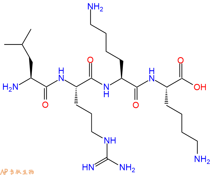 专肽生物产品H2N-Leu-Arg-Lys-Lys-OH
