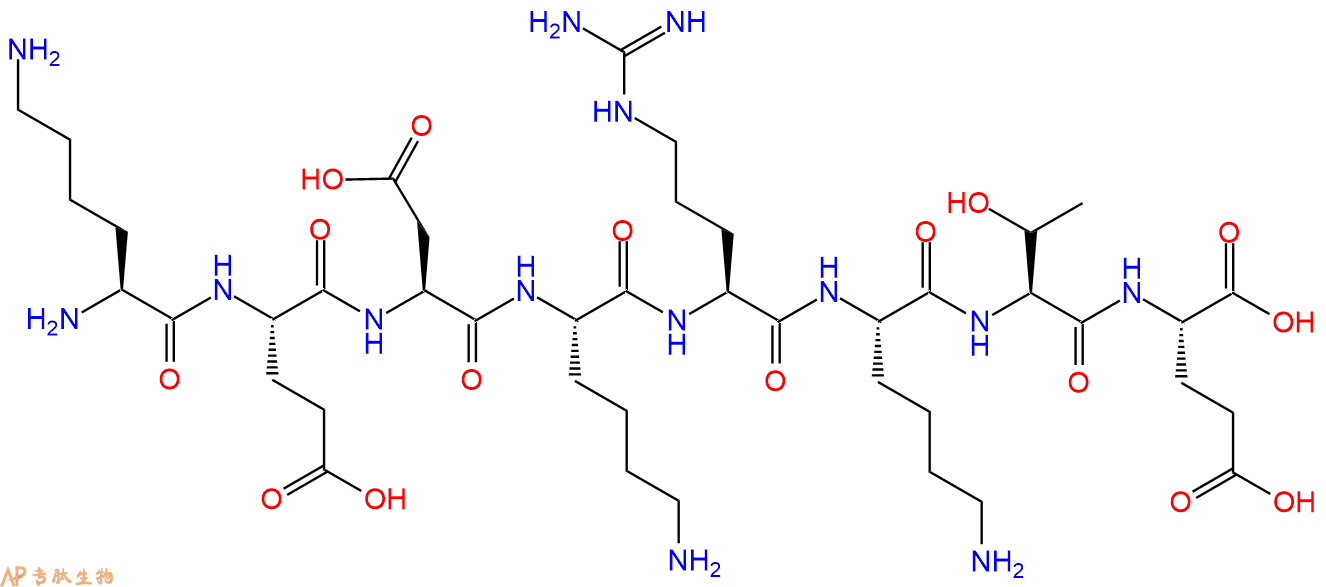 专肽生物产品H2N-Lys-Glu-Asp-Lys-Arg-Lys-Thr-Glu-OH