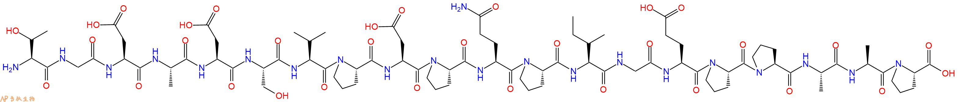 专肽生物产品H2N-Thr-Gly-Asp-Ala-Asp-Ser-Val-Pro-Asp-Pro-Gln-Pro-Ile-Gly-Glu-Pro-Pro-Ala-Ala-Pro-OH