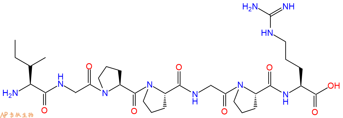 专肽生物产品H2N-Ile-Gly-Pro-Pro-Gly-Pro-Arg-OH
