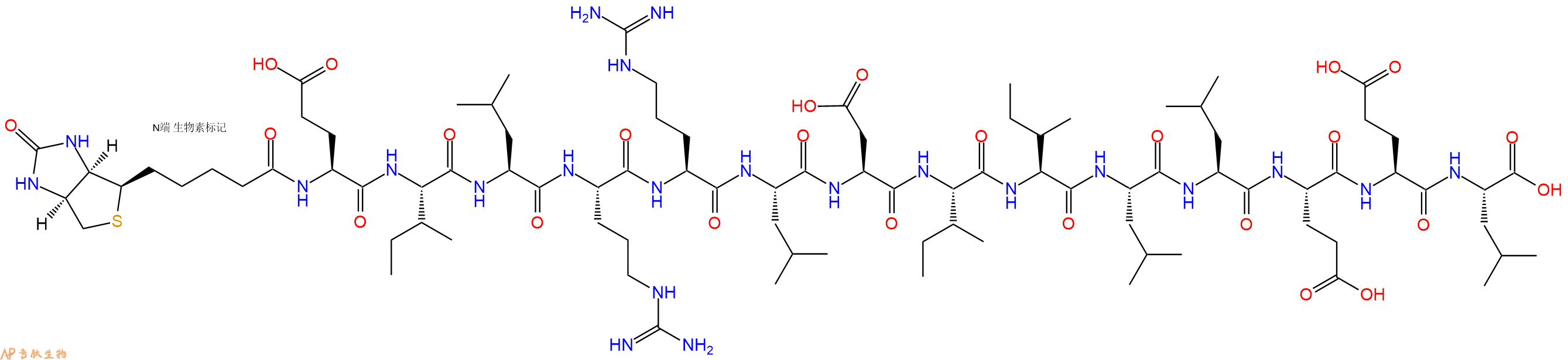 专肽生物产品Biotinyl-Glu-Ile-Leu-Arg-Arg-Leu-Asp-Ile-Ile-Leu-Leu-Glu-Glu-Leu-OH