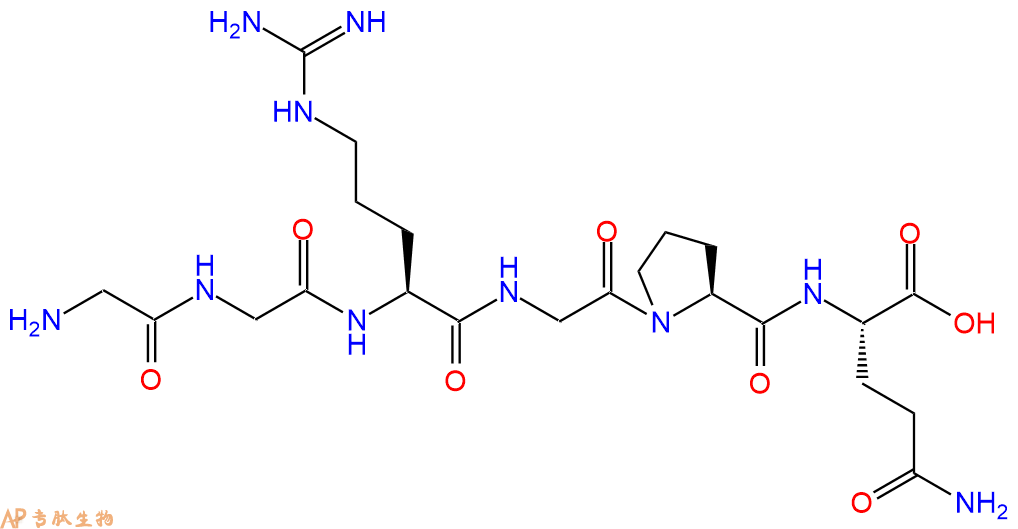 专肽生物产品H2N-Gly-Gly-Arg-Gly-Pro-Gln-OH