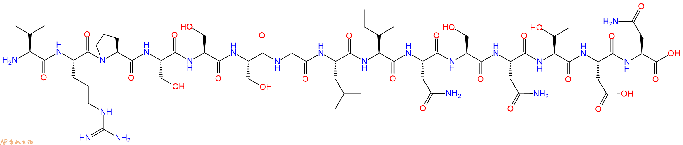 专肽生物产品H2N-Val-Arg-Pro-Ser-Ser-Ser-Gly-Leu-Ile-Asn-Ser-Asn-Thr-Asp-Asn-OH