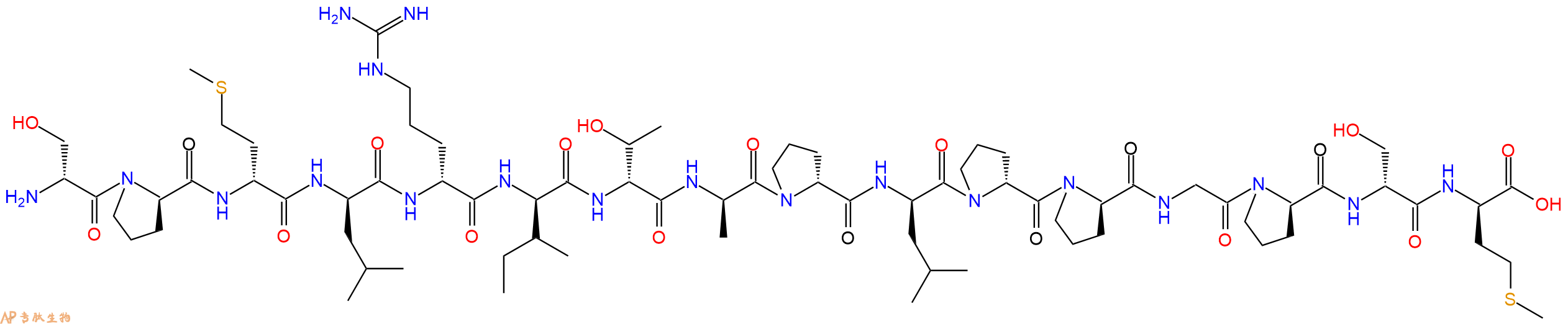 专肽生物产品H2N-DSer-DPro-DMet-DLeu-DArg-DIle-DThr-DAla-DPro-DLeu-DPro-DPro-Gly-DPro-DSer-DMet-OH