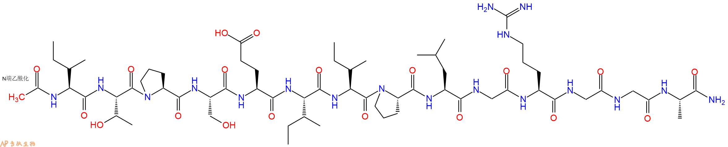 专肽生物产品Ac-Ile-Thr-Pro-Ser-Glu-Ile-Ile-Pro-Leu-Gly-Arg-Gly-Gly-Ala-CONH2