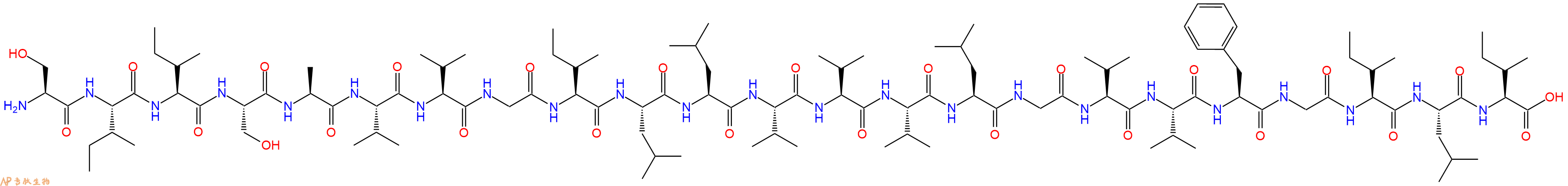 专肽生物产品H2N-Ser-Ile-Ile-Ser-Ala-Val-Val-Gly-Ile-Leu-Leu-Val-Val-Val-Leu-Gly-Val-Val-Phe-Gly-Ile-Leu-Ile-OH