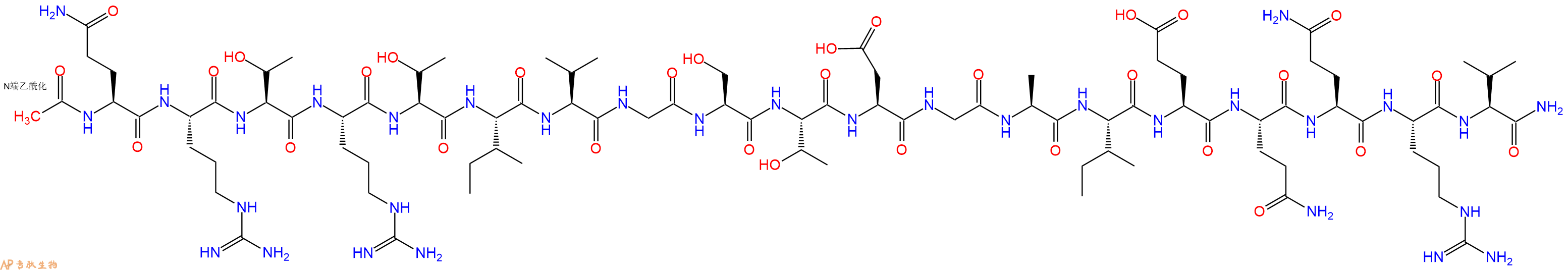 专肽生物产品Ac-Gln-Arg-Thr-Arg-Thr-Ile-Val-Gly-Ser-Thr-Asp-Gly-Ala-Ile-Glu-Gln-Gln-Arg-Val-CONH2