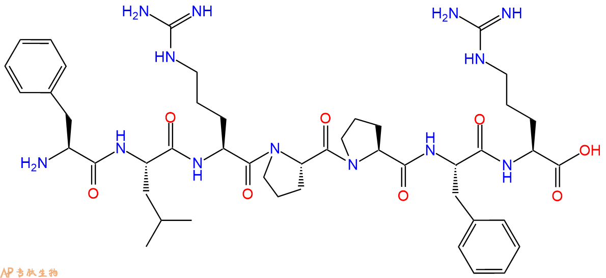 专肽生物产品H2N-Phe-Leu-Arg-Pro-Pro-Phe-Arg-OH