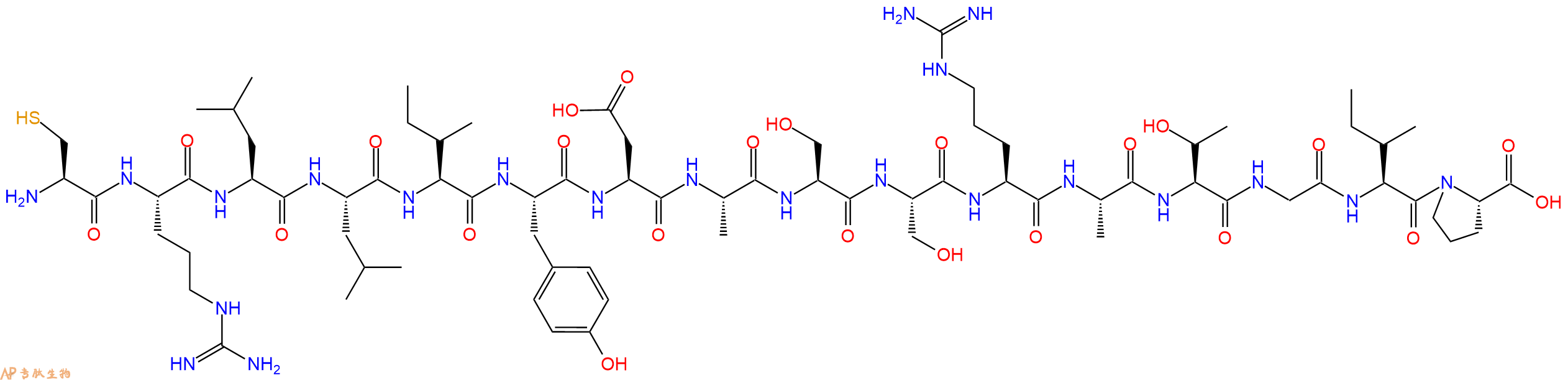 专肽生物产品H2N-Cys-Arg-Leu-Leu-Ile-Tyr-Asp-Ala-Ser-Ser-Arg-Ala-Thr-Gly-Ile-Pro-OH