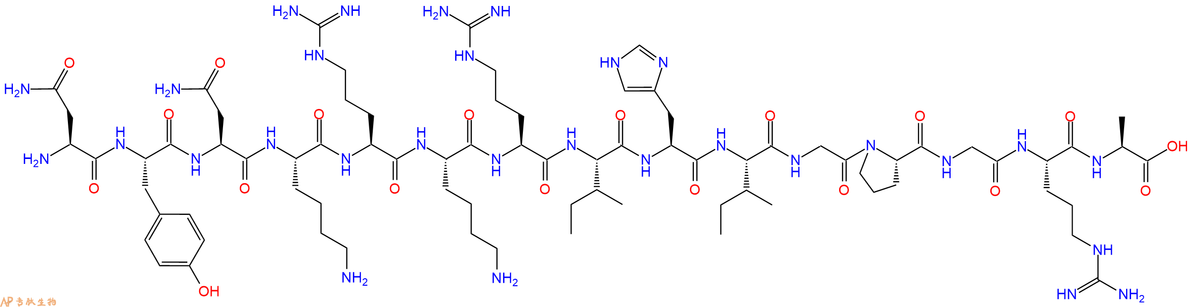 专肽生物产品HIV - 1 MN ENV - 77