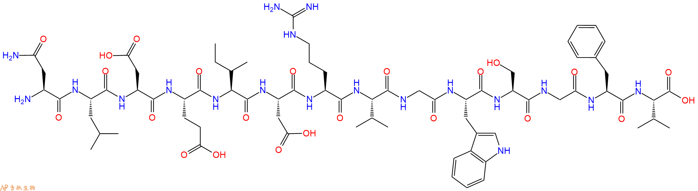 专肽生物产品Brain peptide NLDEIDRVGWSGFV