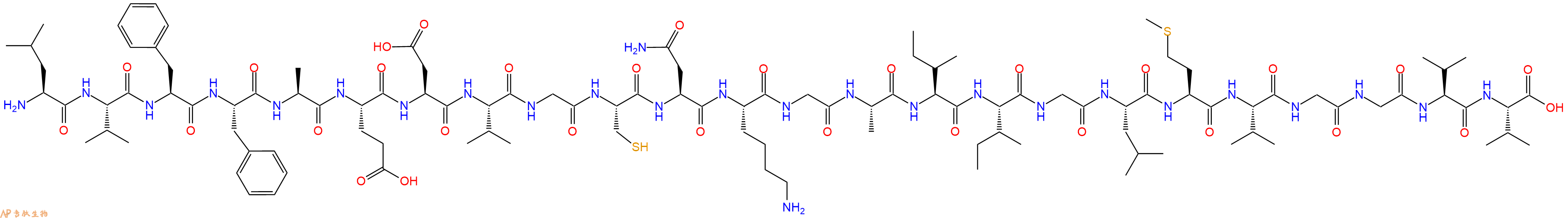 专肽生物产品Cys26-beta-amyloid (17-40), S26C beta-amyloid (17-40)