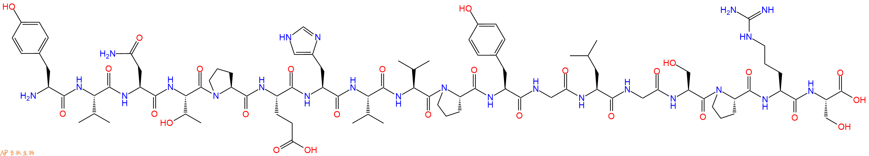专肽生物产品Tyr-Big Endothelin-1 fragment (22-38) (human)