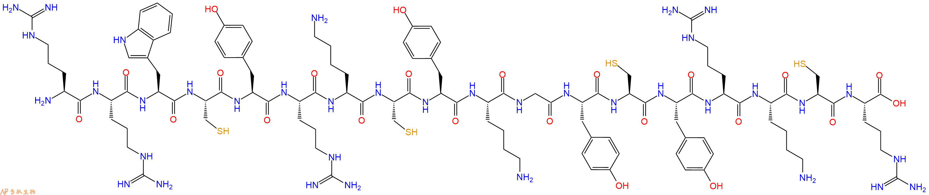 专肽生物产品T22 (Tyr5,12, Lys7 - polyphemusin II)