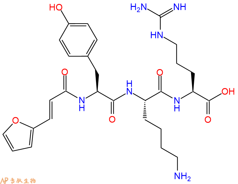 专肽生物产品FA-Tyr-Lys-Arg-OH