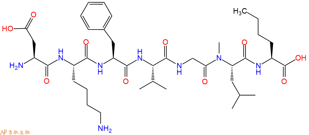 专肽生物产品Lys5,MeLeu9,Nle10Neurokinin A(4-10)149270-28-0