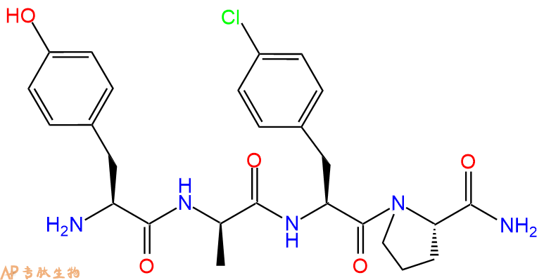 专肽生物产品Tyr-DAla-(pCl)Phe-Pro-NH2102029-97-0