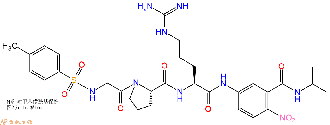 专肽生物产品Tos-Gly-Pro-Arg-ANBA-IPA Acetate2070009-46-8