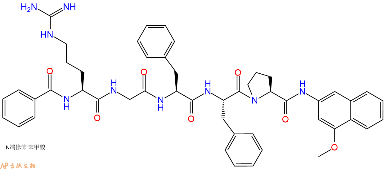 专肽生物产品Bz-Arg-Gly-Phe-Phe-Pro-4M&beta;NA &middot; HCl201928-98-5
