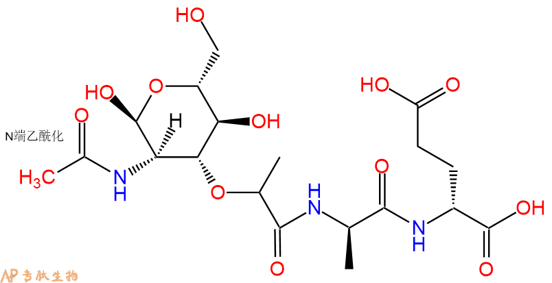 专肽生物产品Ac-muramyl-D-Ala-D-Glu-NH256816-18-3